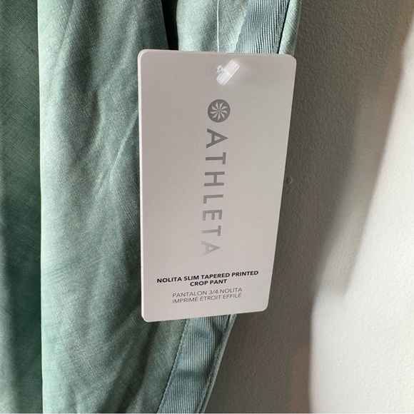 NWT Athleta Nolita Slim Tapered Print Crop Athletic Jogger Pants - Picture 6 of 10